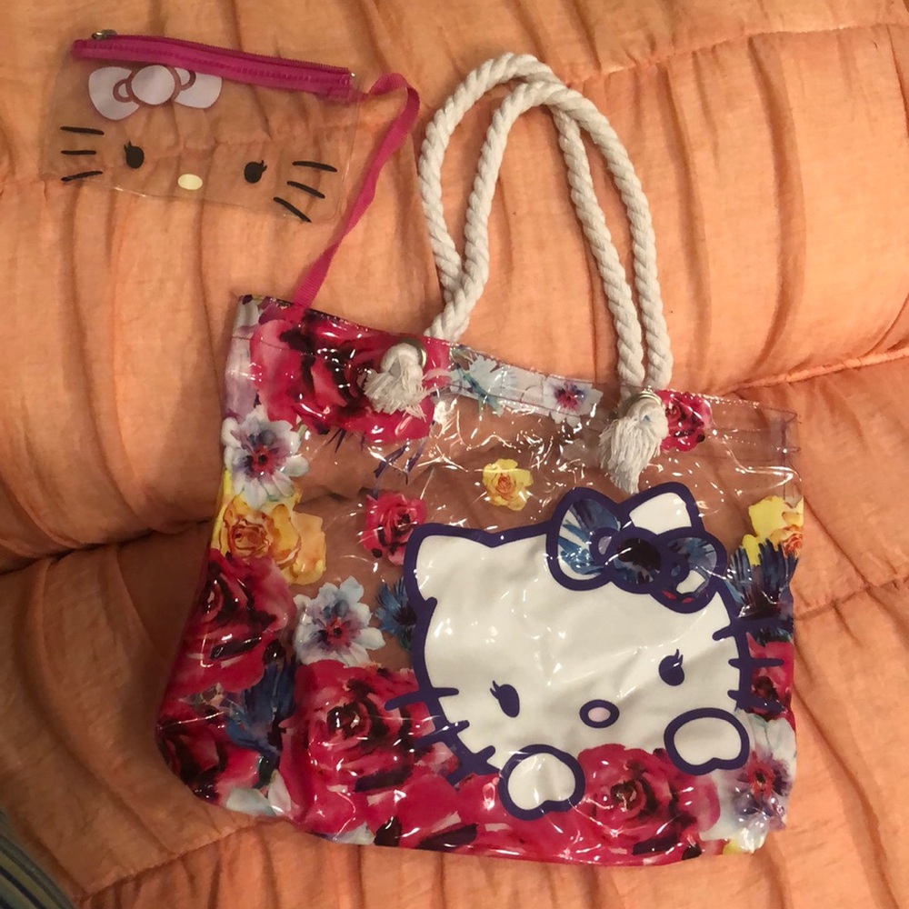 Girls Hello Kitty small beach bag